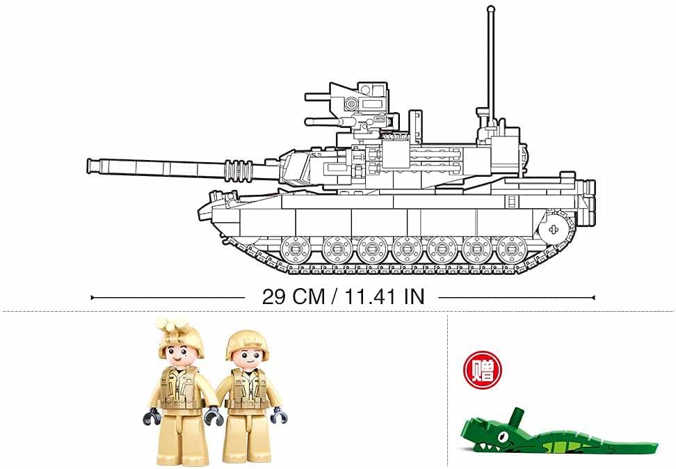 Modern Desert Main Battle Tank + 2 Soldiers