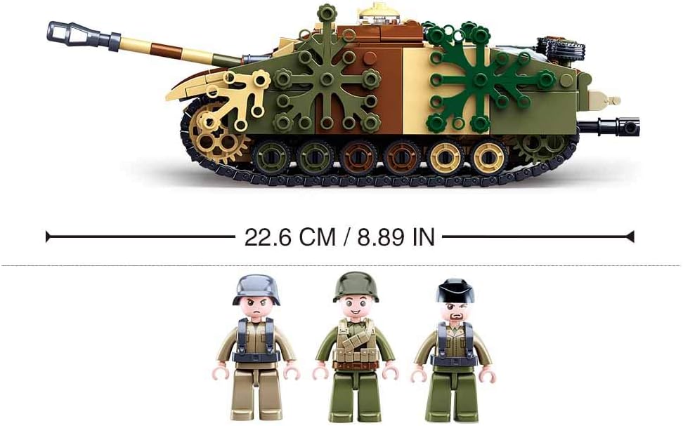 WWII German Assault Tank + 3 Soldiers