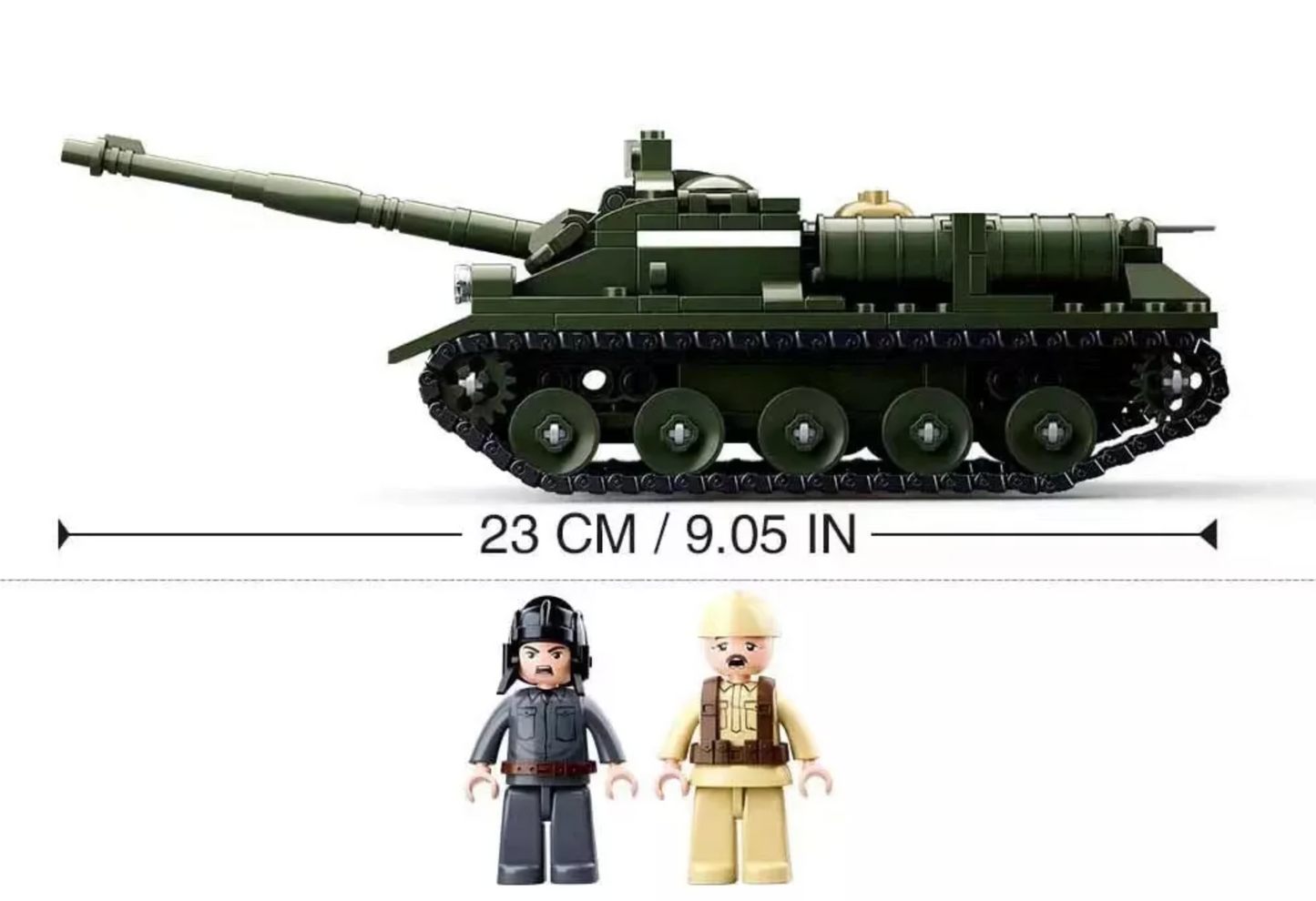Modern Assault Tank+2 Soldiers & Motorcycle
