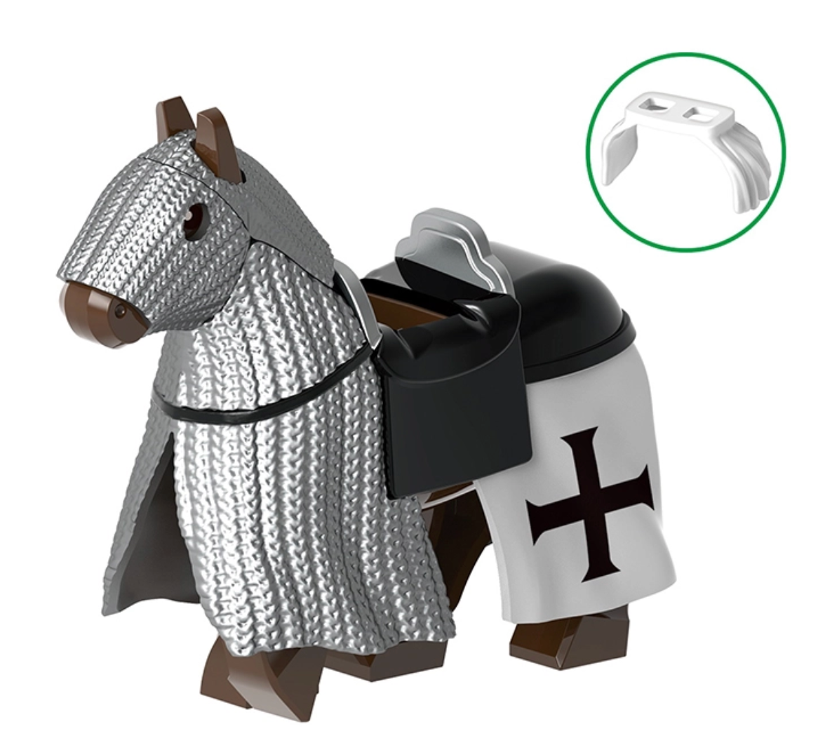 Knight & Warhorse Crusader Set