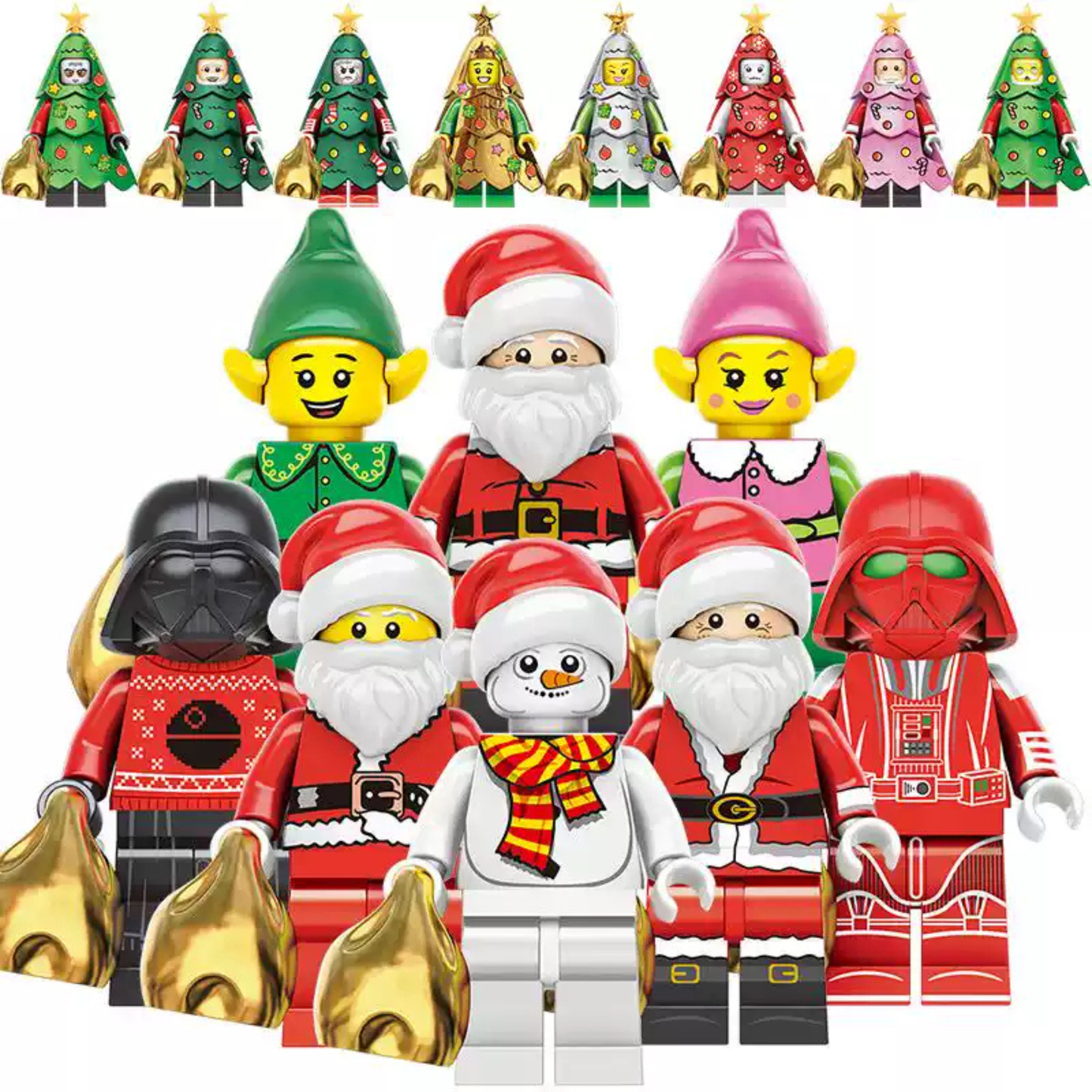 Christmas mini character set of 8