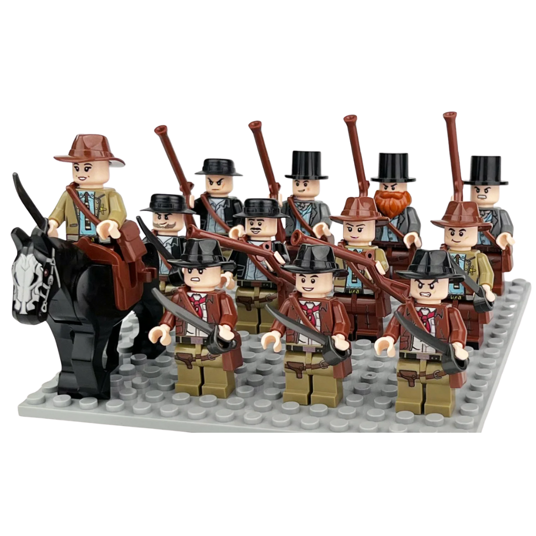 Wild West Cowboy Army – 12 Figures + Horse