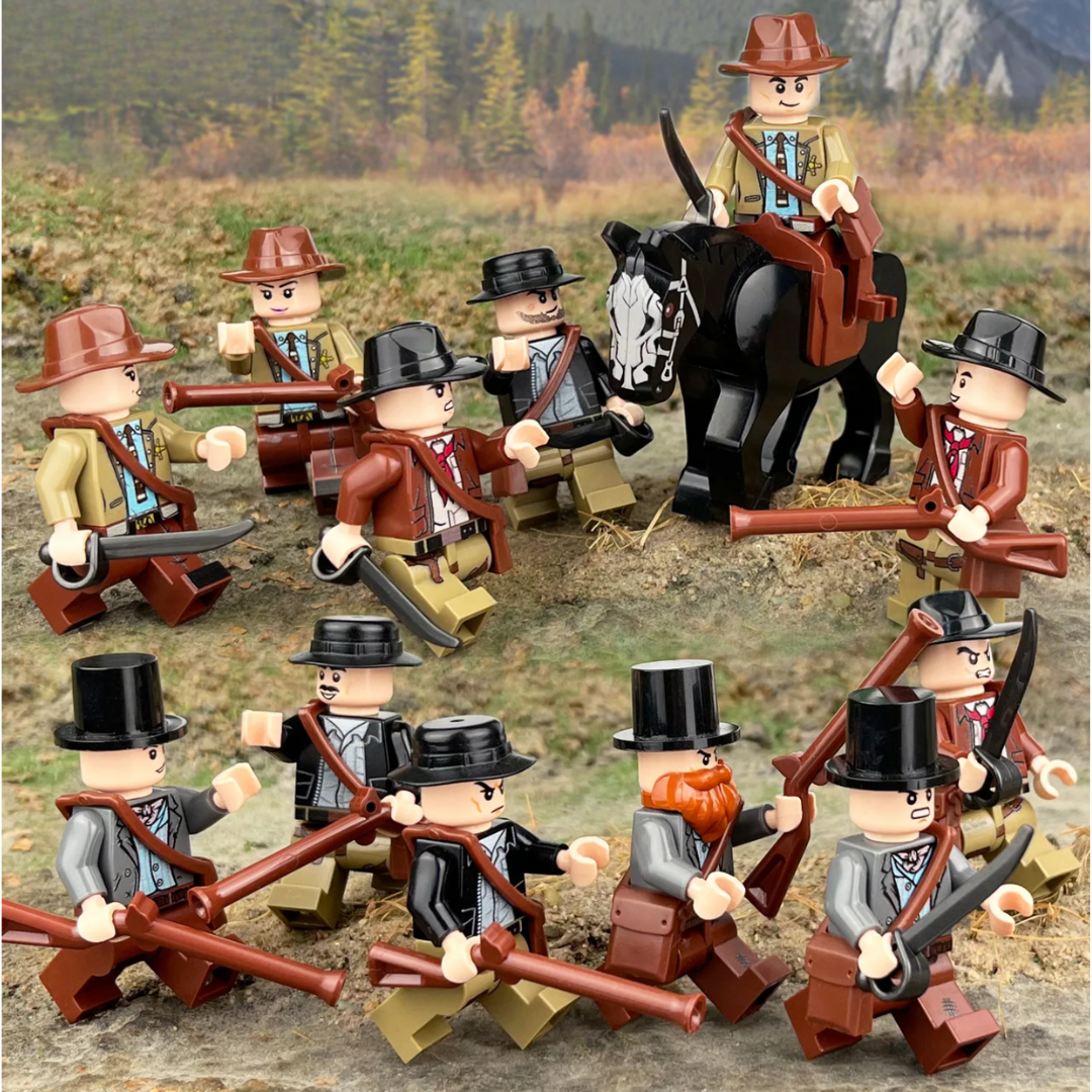 Wild West Cowboy Army – 12 Figures + Horse