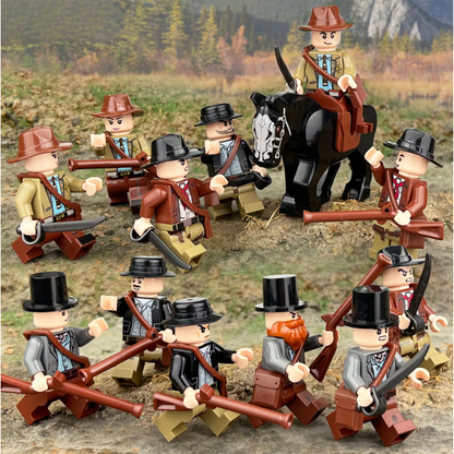 Wild West Cowboy Army – 12 Figures + Horse