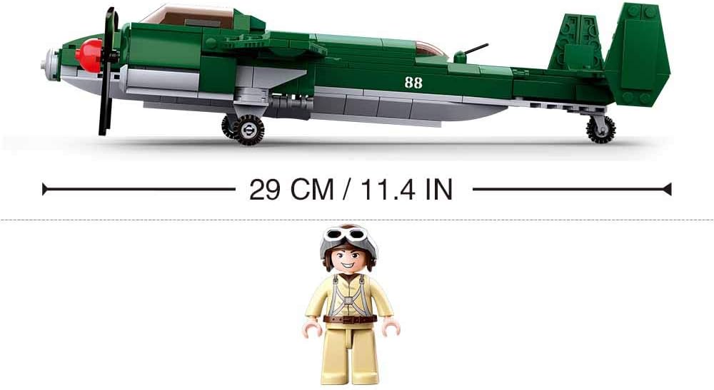 WWII Soviet Twin-Prop Bomber – 311pcs + Pilot