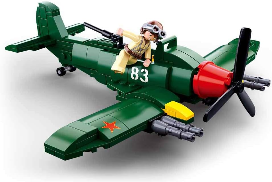 WWII Soviet Fighter Plane – 170pcs + Pilot