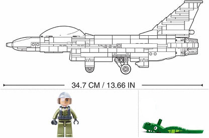 Modern US Air Force Jet – 521pcs + Pilot