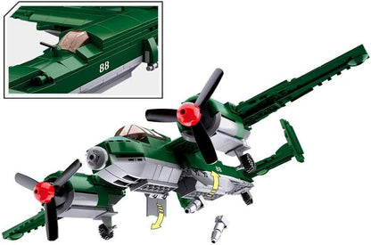 WWII Soviet Twin-Prop Bomber – 311pcs + Pilot