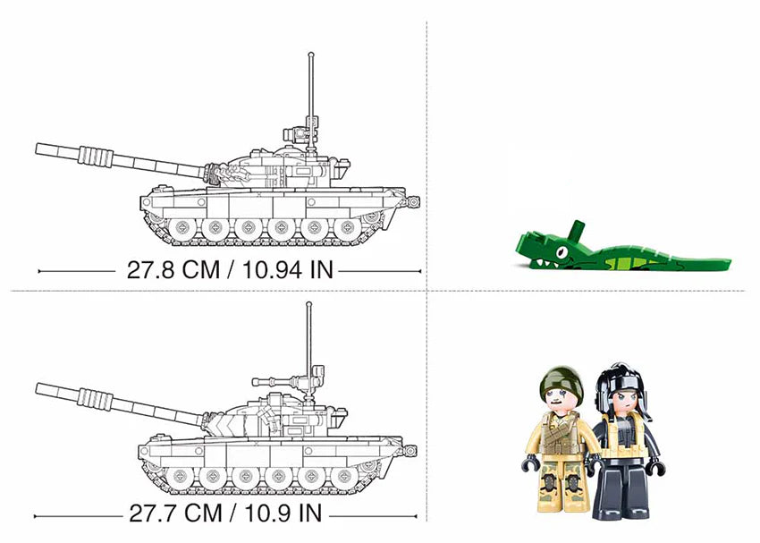 Desert Main Battle Tank + 2 Soldiers