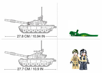 Desert Main Battle Tank + 2 Soldiers