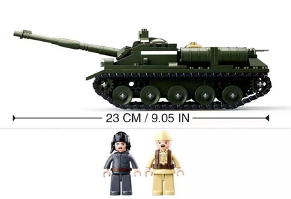 Modern Assault Tank+2 Soldiers & Motorcycle
