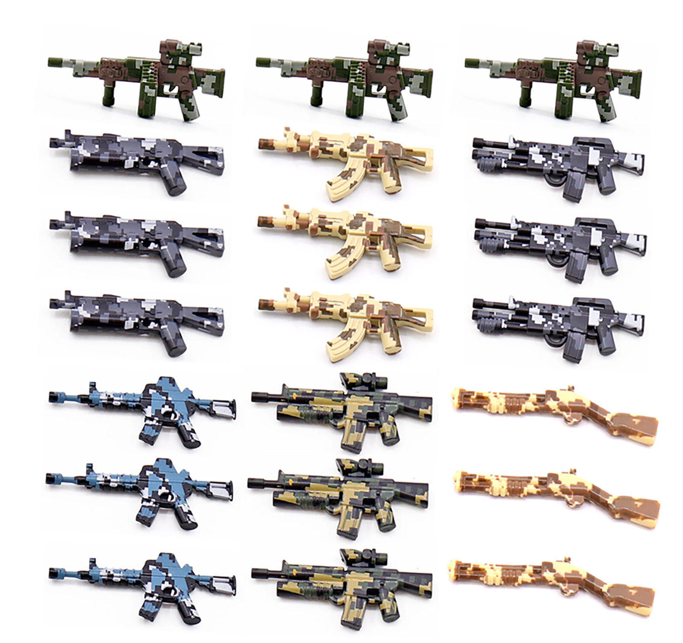 21-Piece Camo Weapons Pack