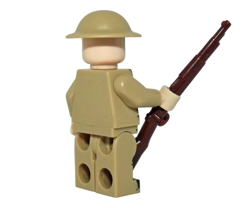 WWII British Army Troops – 24 Soldiers + Baseplate