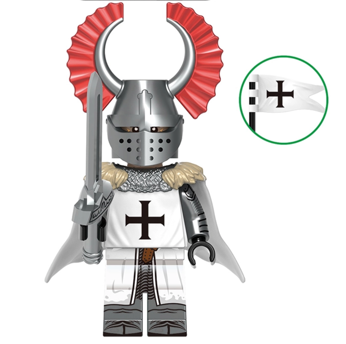 Knight & Warhorse Crusader Set