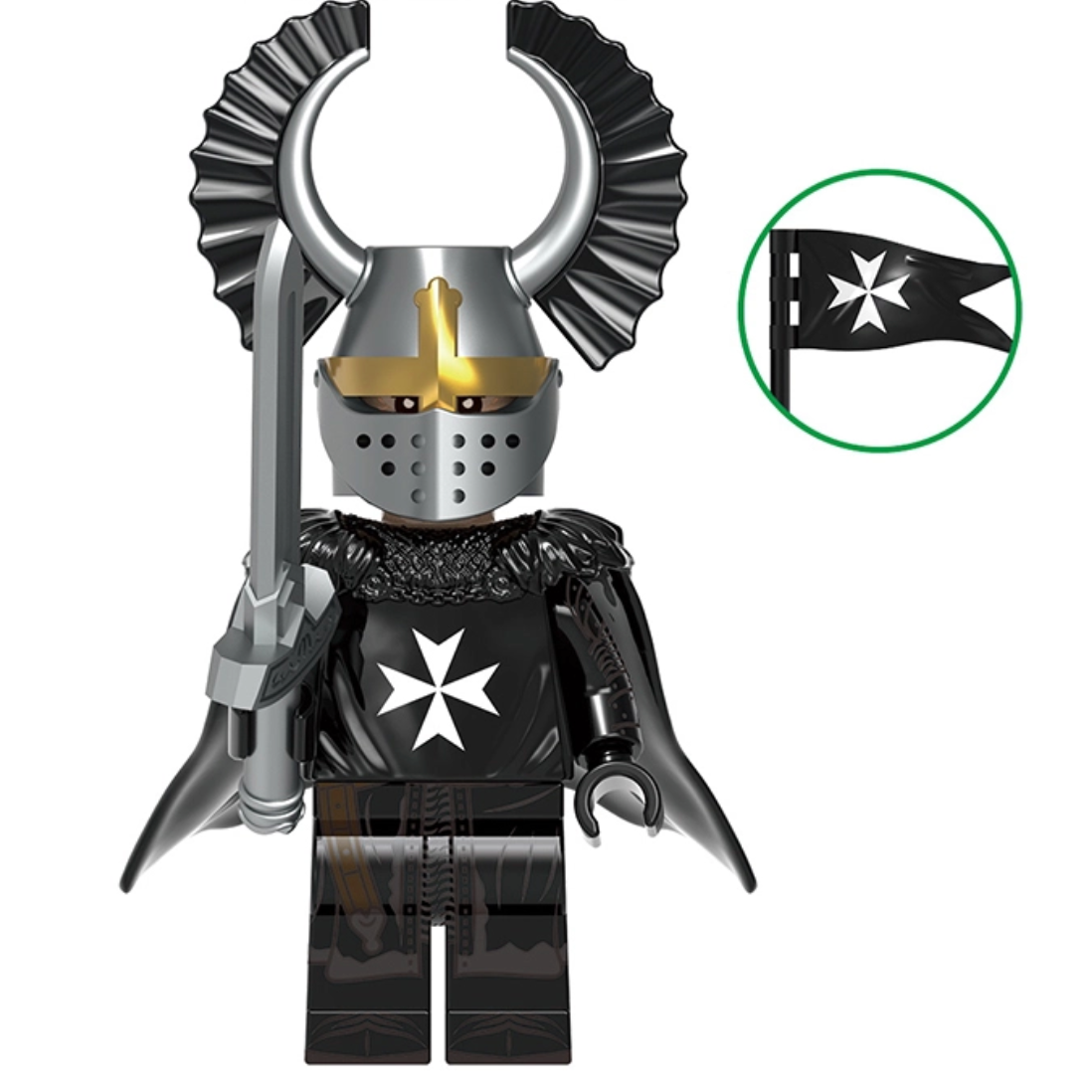 Knight & Warhorse Crusader Set