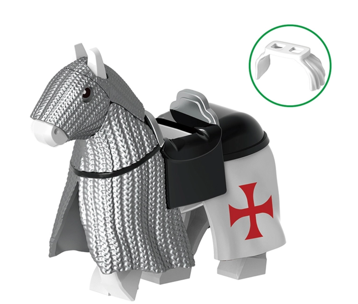 Knight & Warhorse Crusader Set