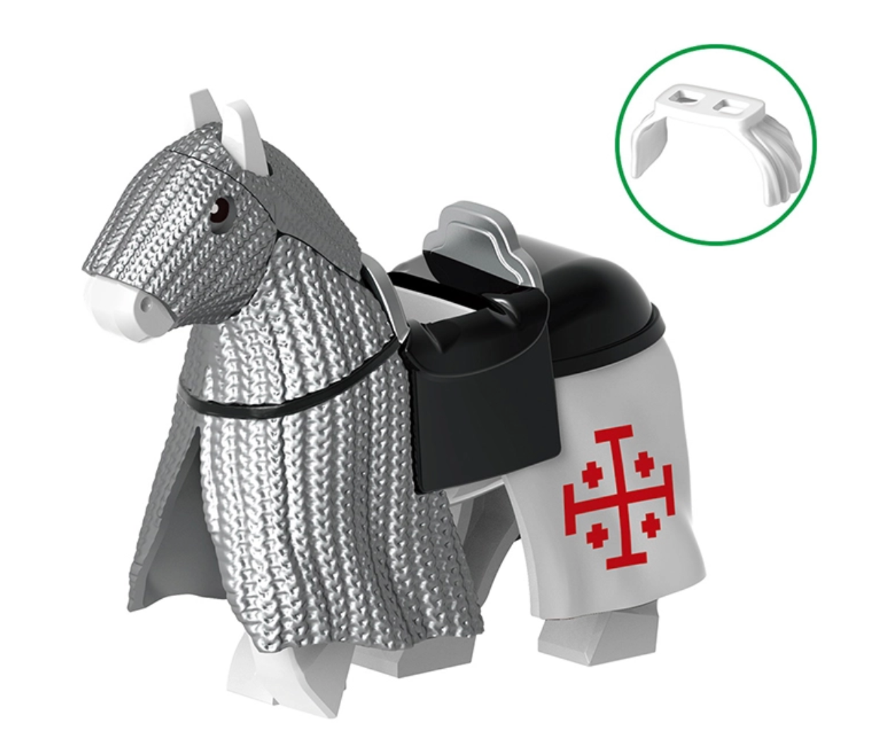 Knight & Warhorse Crusader Set