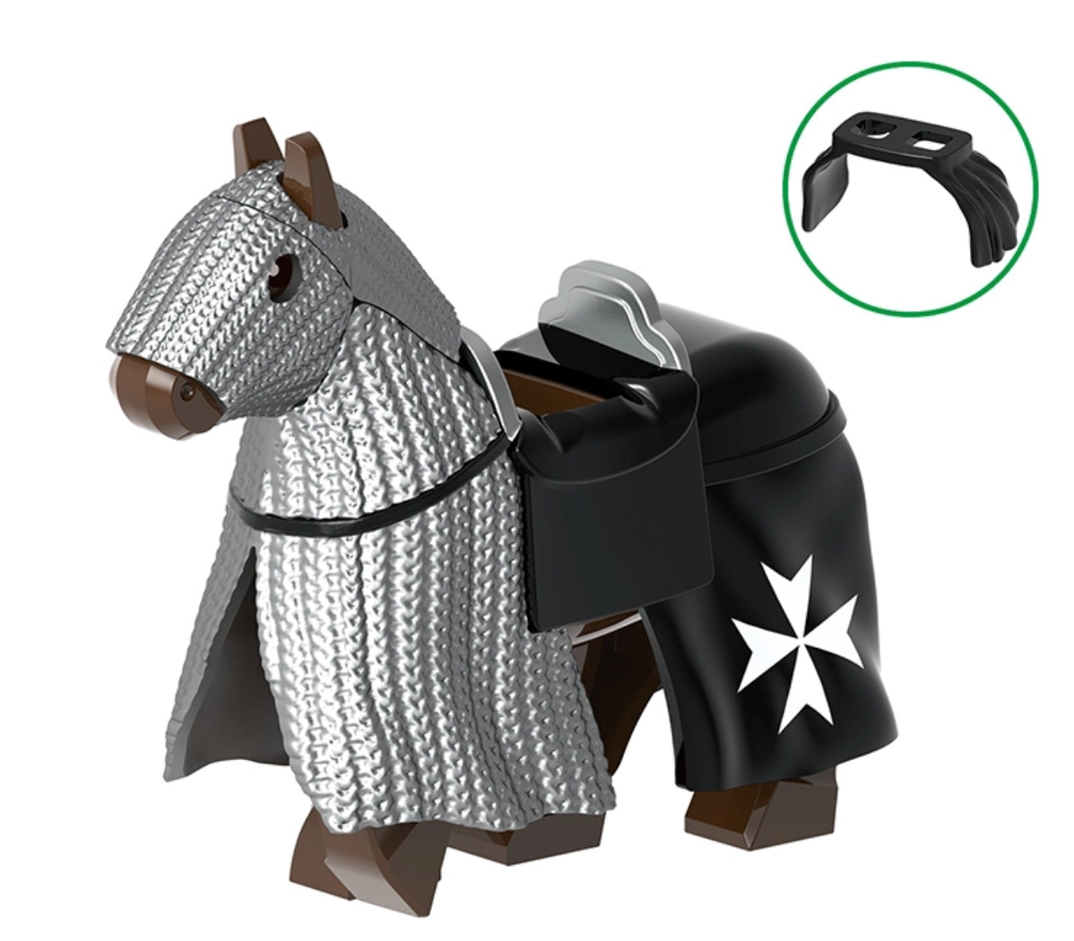 Knight & Warhorse Crusader Set