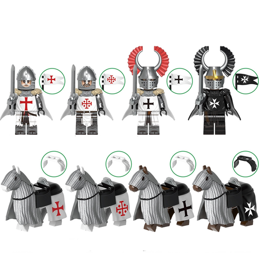 Knight & Warhorse Crusader Set