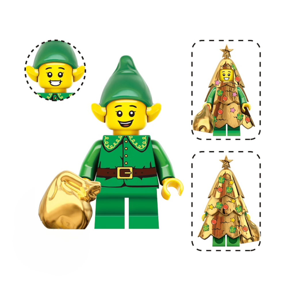 Christmas mini character set of 8