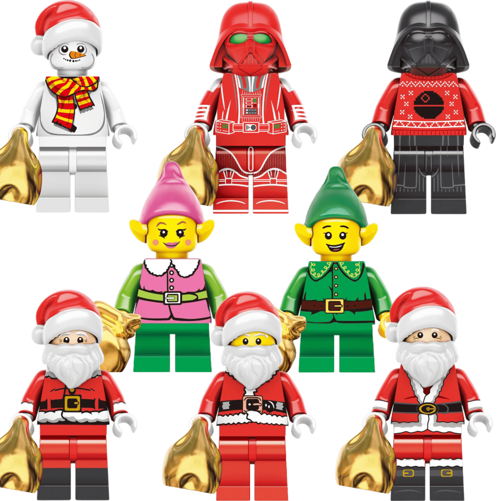 Christmas mini character set of 8