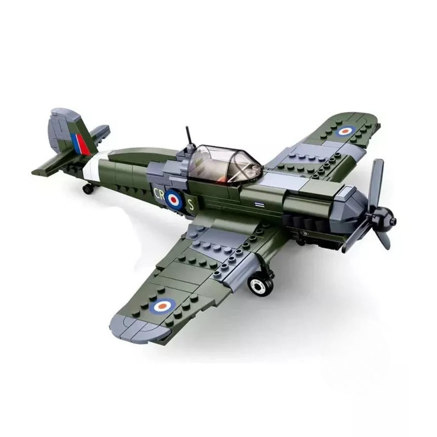 WWII RAF Fighter Plane + Pilot Figure