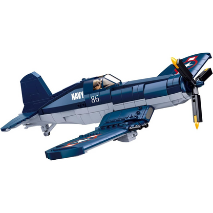 WWII US Navy Carrier Fighter – 550pcs + Pilot