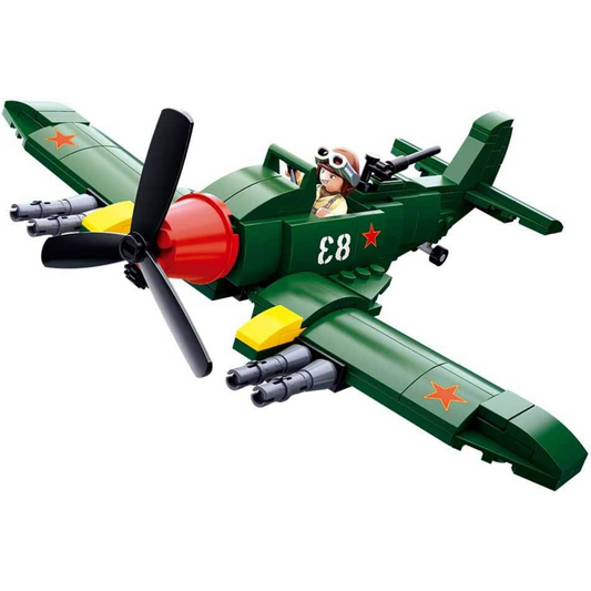 WWII Soviet Fighter Plane – 170pcs + Pilot